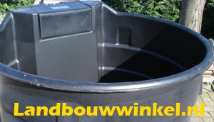 gebouw Beugel waar dan ook Ronde waterbak zwart met vlotter, 909 ltr | Landbouwwinkel.nl, dé  agrarische webshop