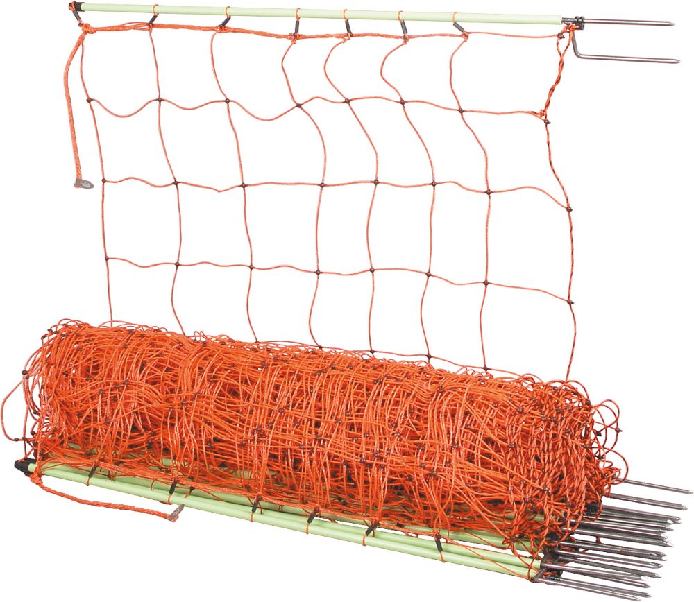 Landelijk dozijn rand Schrikdraadnet 106 cm hoog, met dubbele punt, 50 m | Landbouwwinkel.nl, dé  agrarische webshop