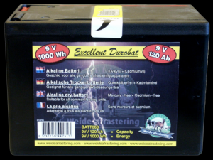Durobat 9V Batterij 120Ah (114x166x122 mm)