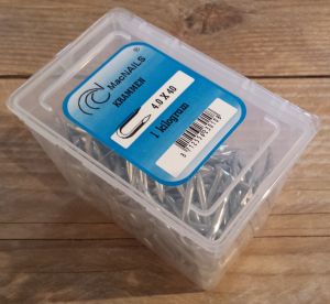Verzinkte krammen, doos 1 kg, 4.0x40 - OPRUIMING