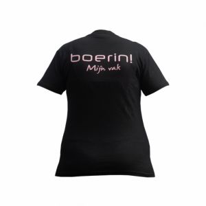 T-shirt 'Boerin! Mijn vak' maat L