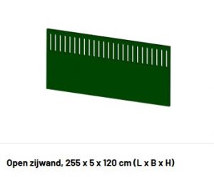 zijwand met openingen PATURA kalverbox 1,20 x 2,55 m
