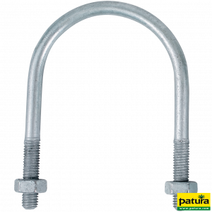 Beugelschroef 1, M8x60mm,vz, met moer