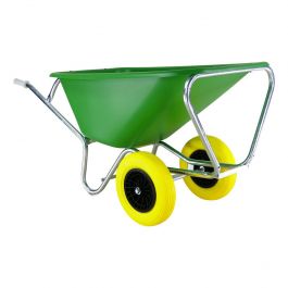 The Toy Company 9565 Outdoor active kruiwagen, metaal, groen en geel