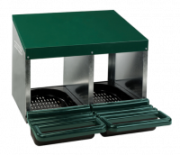 Gaun Pluimvee Legnest Plastic Vloer 2 Vakken (Max. 10 kippen)