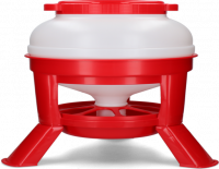 Gaun Pluimvee Voertoren Hopper op Pootjes Rood 20 l