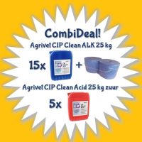 Melkmachine reiniging Agrivet CIP 15+5 cans + uierpapier COMBIDEAL