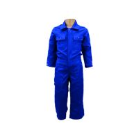 Kinderoverall 'Boer! Mijn vak' korenblauw maat 104