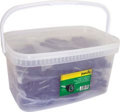 Kwaliteits ringisolator met houtschroef 6 mm (100 stuk/emmer incl.Inschroefhulp)