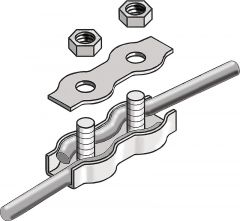 Cordverbinder r.v.s., voor cord tot 6 mm (10 stuk/pak)