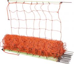 Schrikdraadnet 90cm h. enkele punt, 50m