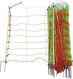 Tornado XL schrikdraadnet, combi, met aardgleider, 120 cm hoog, met dubble punt 30,6 m