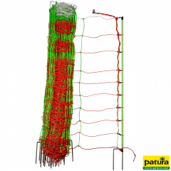 Tornado XL elektrisch afrasteringsnet combi, met stevige paal, 106 cm Dubble pin, 50 m