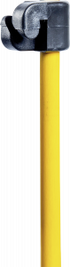 Kunststof isolator zwart, voor 10 mm glasvezelpalen (25 stuks/verpakking)