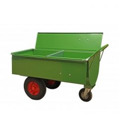 Stalen voederwagen 250 ltr GROEN