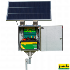 P1500 with Safety Box, earth stake, super glass mat battery 32 Ah and solar panel 20 W