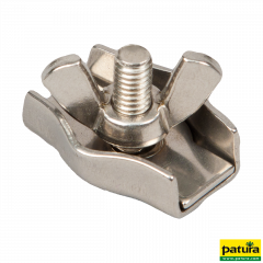 RVS draadklem met vleugelmoer voor strengen tot 4 mm (10 stuks/pak)
