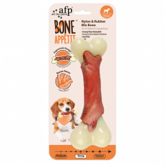 
Hondenbot AFP  Bone Appetit -Rubber Mix Bone - Bacon Flavor I