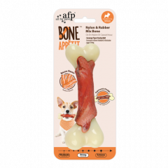 Hondenbot AFP  Bone Appetit - Rubber Mix Bone - Bacon Flavor LARGE
