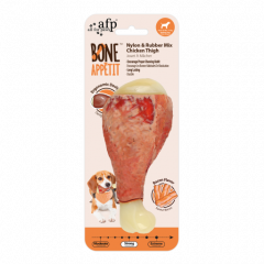 Hondenbot AFP Bone Appetit - Rubber Mix Chicken Thigh - Bacon