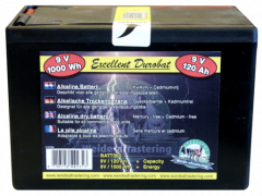 Durobat 9V Batterij 120Ah (114x166x122 mm)