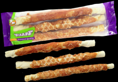 Braaaf Rawhide Twister Kip (3 st.) - 25 cm
