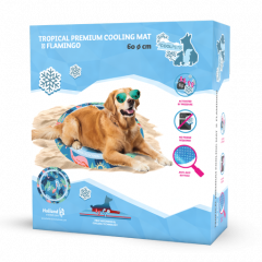 CoolPets Tropical Premium Cooling Mat Flamingo