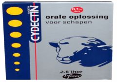 Cydectin 0,1% w/v orale oplossing REG NL URA - Schaap 2,5 l
