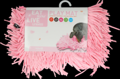 Eat Slow Live Longer Play Mat Pink