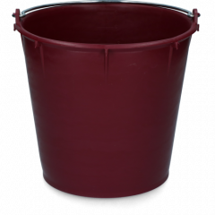 Emmer 7 l met beugel Bordeaux rood