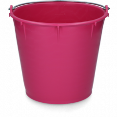 Emmer 7 ltr met beugel roze