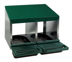 Gaun Pluimvee Legnest Plastic Vloer 2 Vakken (Max. 10 kippen)