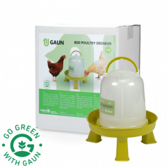 Pluimvee drinktoren 1,5 l Bio green lemon op pootjes