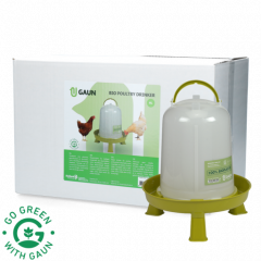 Pluimvee drinktoren 8 l Bio green lemon op pootjes