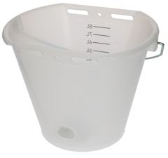 Kalveremmer wit transparant 2-zijdig plat Transparant wit