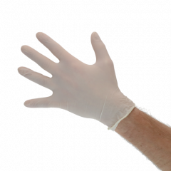 Melkers handschoen Latex gepoederd M (7-8)