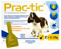 Prac-Tic Teken en vlooien druppels 11 tot 22 kg