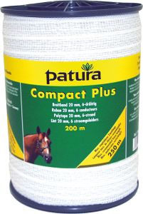 Compact Plus lint 20 mm wit, 200 meter rol