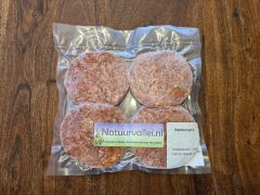 Natuurvallei.nl rundvlees hamburger, per stuk - AFHAALARTIKEL