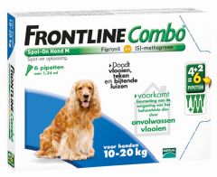 Frontline Combo hond M 10-20 kg 6 pipetten
