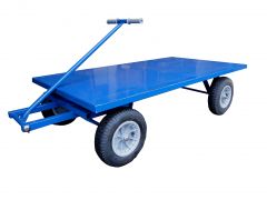 Plateauwagen / vierwielige wagen 600 kg met luchtbanden