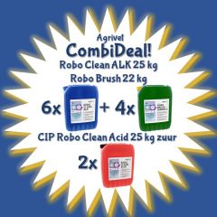 Melkrobot reiniging CIP 6+4+2 cans Agrivet COMBIDEAL