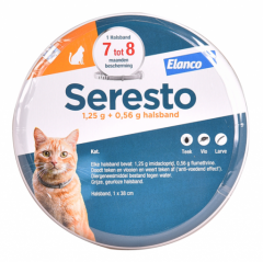 Seresto vlooien en tekenband kat