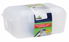 Luxan rattenbox + klem transparant