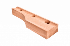 Houten voorpootsteun rechts tbv DHC elektrische klauwverzorgingsbox (20)