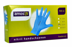 Handschoen nitril Amos maat M