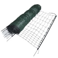 Kippennet, 112cm, 50m, groen (enkele pen)