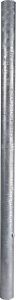 Paal d=102 mm,L= 2,43 m, rvs incl.anti-twist