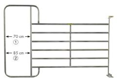 Paneelhek met frame, 3,05 x 2,10 mtr.