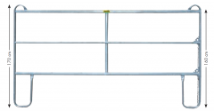 Paneel-3, lengte 2,40 m, H = 1,70m